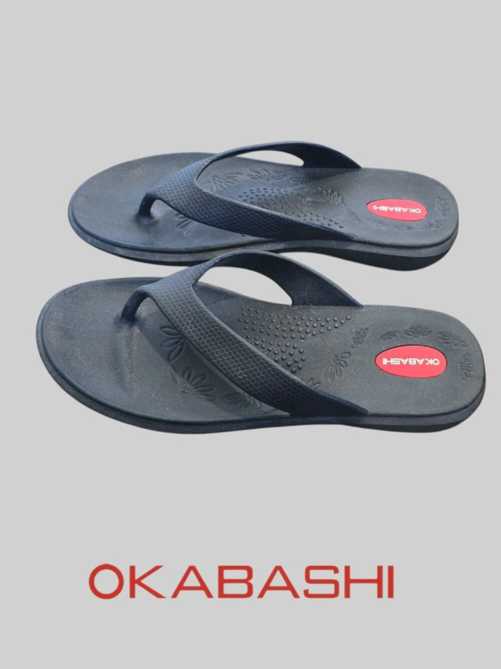 okabashi Maui Flip Flop Things Textured Footbed Sandals Womens  ML or 8/9